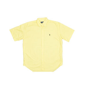 Ralph Lauren Men's Yellow Blake Short Sleeve Button Down Size L Short Sleeve